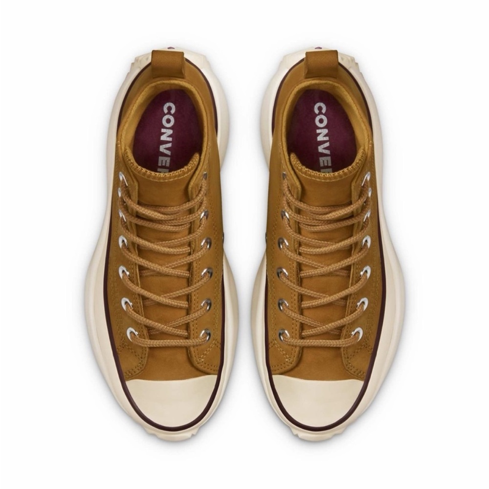 Converse run star hike in tan Nubuck leather